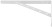 Corner bracket reinforced white 350x250mm