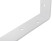 Corner bracket reinforced white 350x250mm