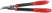 Mini knot cutter, blades 60 mm, metal handles with PVC linings 390 mm