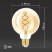 LED lamp ERA F-LED G95-7W-824-E27 spiral 7W filament ball golden warm white light E27