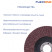 Flat petal circle 125x22.2 mm P80 Flexione blue line