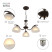 Rivoli Jackeline Chandelier 9141-303 3 x E27 40W Classic