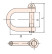 3/4 rigging bracket intrinsically safe, BeCu