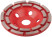 Diamond grinding disc, landing diameter 22.2 mm, segmented, double row 125 mm