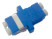 FA-P11Z-DLC/DLC-N/WH-BL Оптический проходной адаптер LC-LC, SM, duplex, корпус пластиковый, синий, белые колпачки