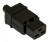 CON-IEC320C19 Разъем IEC 60320 C19 220В 16A на кабель, контакты на винтах (плоские контакты внутри разъема), прямой