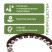 Plastic Mango garden board Geoplastboard, height 55 mm, 10 meters +30 stakes, brown