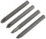 Bits for CRV impact screwdriver, set of 4 pcs., 75 mm