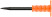 A spike-shaped chisel with a plastic tread 250x14 mm
