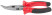 Optima platypuses, two-tone rubberized handles, 165 mm polished steel