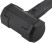 Inertia-free sledgehammer, fiberglass handle with rubberized coating 53 mm, 1 kg