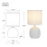 Rivoli Sheron 7044-502 Table Lamp 1 * E14 40W ceramic white with lampshade