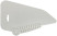 Pressure spatula, "Standard", for wallpaper, plastic, white 280 mm