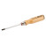 Screwdriver for Pozidriv PZ 1x80 mm screws, with wooden handle