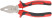 Trend combination pliers, two-tone rubberized handles, chrome-nickel coating 160 mm