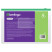 Berlingo B5 zippered envelope folder, 150 microns, with a pocket for business cards, transparent, assorted