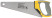 Hacksaw on wood, small red-hot tooth 12 TRI, 3D sharpening, 3K layer.Rubberized handle, 350 mm Pro