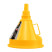 135 mm plastic funnel with metal sieve, flexible tip and Denzel non-spillage