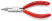 Круглогубцы ювелира с режущей кромкой, рез: провол. ср. Ø 2.2 мм, твёрд. Ø 1.6 мм, L-130 мм, хром, 1-к ручки
