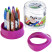 Oil crayons Gamma "Kid", 12 colors, hexagonal, plastic cup stand