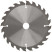 Circular saw blade for wood 160 x 20 x 24T + ring 20/16 mm