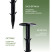 Garden pegs for fixing geotextiles, films, spunbond, geoplastboard, 15 cm, set of 20 pcs., black