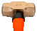 IB Sledgehammer (copper/beryllium), fiberglass handle, 5000 g