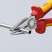 Pliers combo. VDE, cut: provol. cf. Ø 3.4 mm, solid. Ø 2.2 mm, cable Ø 12 mm (16 mm2), L-180 mm, chrome, 2-k handles