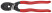 KNIPEX CoBolt® болторез, с выемкой, L-200 мм, рез: провол. мягк. Ø 6 мм, ср. Ø 5.2 мм, тв. Ø 4 мм, роял. струна Ø 3.6 мм, чёрн., 1-к ручки