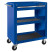 Тележка открытая "ОПТИМА", 3 полки и выдвижной ящик, синяя МАСТАК 520-01580MB