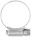 Crimp clamp, 12.7 mm wide, stainless steel.steel 18-32 mm