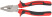 Trend combination pliers, two-tone rubberized handles, 180 mm chrome-nickel coating