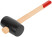 Rubber mallet, wooden handle 50 mm ( 300 gr )