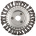 Straight disc blade, seat diameter 22.2 mm, 150 mm twisted steel wire
