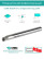 S12M SDUCR 07 with COOLANT hole internal turning boring cutter right, 12 mm / plate DCMT 0702**