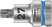 8767 B HF TORX® Zyklop End head with insert, DR 3/8", with fixing function, TX 27 x 35 mm
