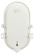 Lamp ERA NBP 01-60-012 with rim Euro plastic / glass IP53 E27 max 60W 185x120x110 oval white