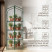 Greenhouse greenhouse on the windowsill Geoplastboard 59x39x160 cm 4 shelves color green