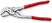 Adjustable pliers - wrench, 40 mm (1 1/2"), L-180 mm, chrome, 1-K handles, holder