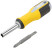 Screwdriver with adjustable stinger "Start", CrV steel, 6-in-1, 115 mm stitch, rubberized handle