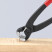 Knitting pliers for reinforcing mesh, cut: provol. cf. Ø 2.8 mm, solid. Ø 1.8 mm, 61 HRC / 25 mm, L-280 mm, black, 1-k handles