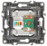 Розетка ЭРА Серия 12 12-3110-05 комбинированная RJ45+TV IP20 антрацит