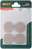 Furniture linings self-adhesive round 34 mm, 4 pcs., felt