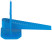 Tile leveling system, clips 40 pcs. and 40 wedges, set (blue)