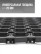 Dirt-resistant door mat with through holes 500x1000x20 mm Black