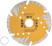 Universal diamond cutting disc with protective sectors (dry and wet cutting) 125x1.9x7x22.2 mm