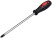 Screwdriver "Standard", CrV steel, rubberized black and red handle 8x200 mm PH3