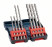 Set of 8 hammer drill bits SDS plus-3 in the box 5 x 110 (1x); 6 x 110 (1x); 6 x 160 (2x) mm; 8 x 160 (2x); 10 x 160 (2x)