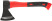 The axe is forged steel, reinforced fiberglass handle 600 gr.