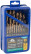 Set of HSS metal drills, ground, titanium coating, sharpening angle 135°, met.box, 25 pcs. (1-13 mm, through 0.5 mm)